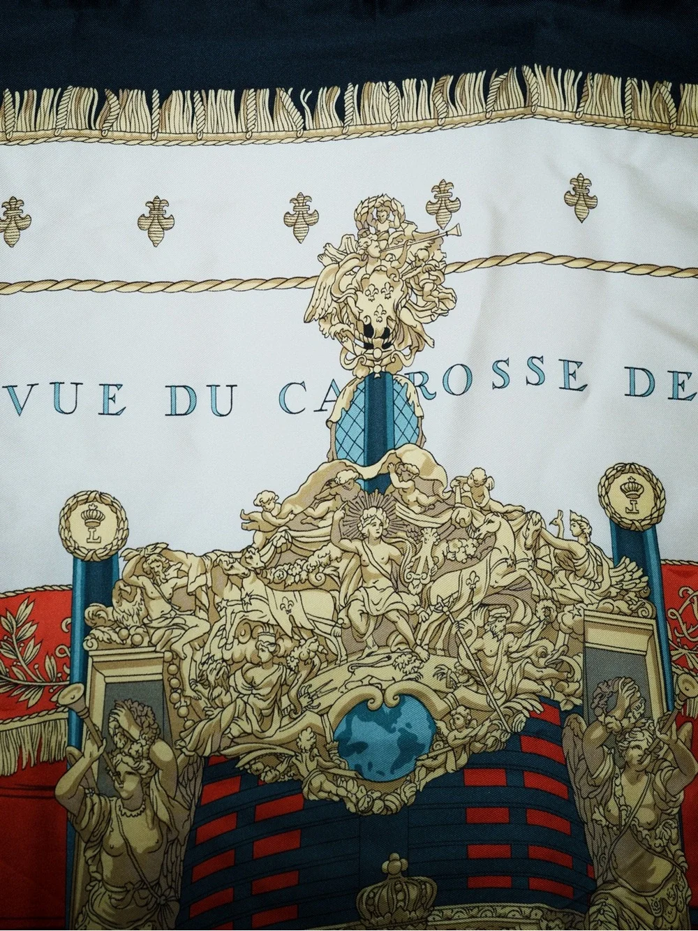 Hermès Vue du Carrosse de la Galère Silk Twill 90cm w/ box